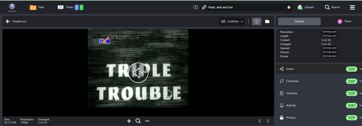 File sharing: coming soon