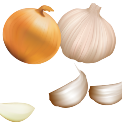 Onion, garlic